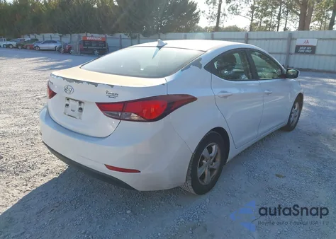 2015 Hyundai Elantra Se из США, поврежденный, VIN 5NPDH4AE4FH567738